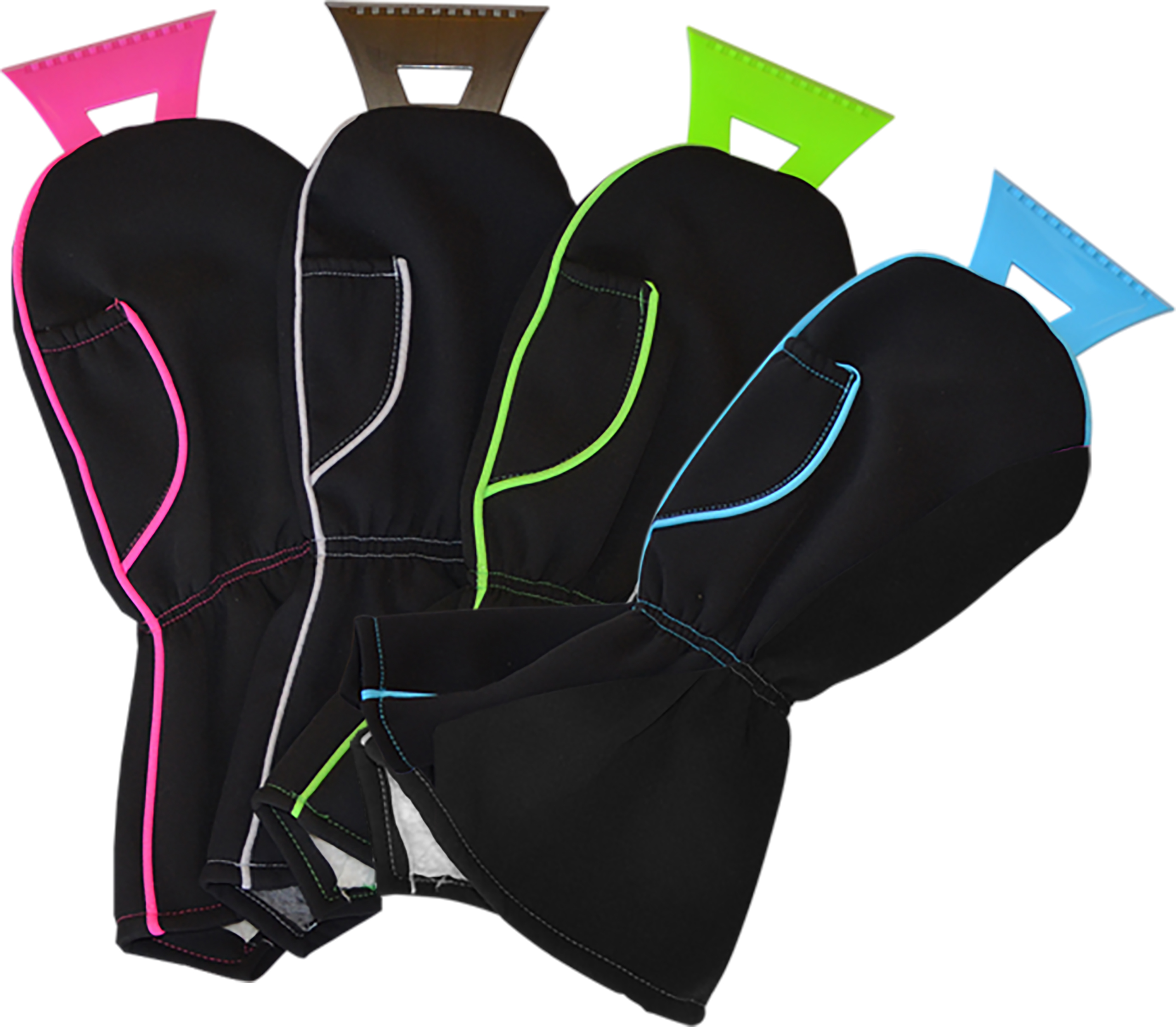 PREMYO Eiskratzer Mit Handschuh - Gefüttert, 10cm Kante, Für Auto Scheiben